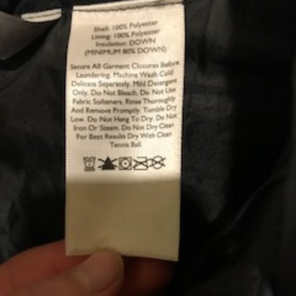 NWOT Men's Eddie Bauer Quality Black Down Jacket - Picture 3 of 4